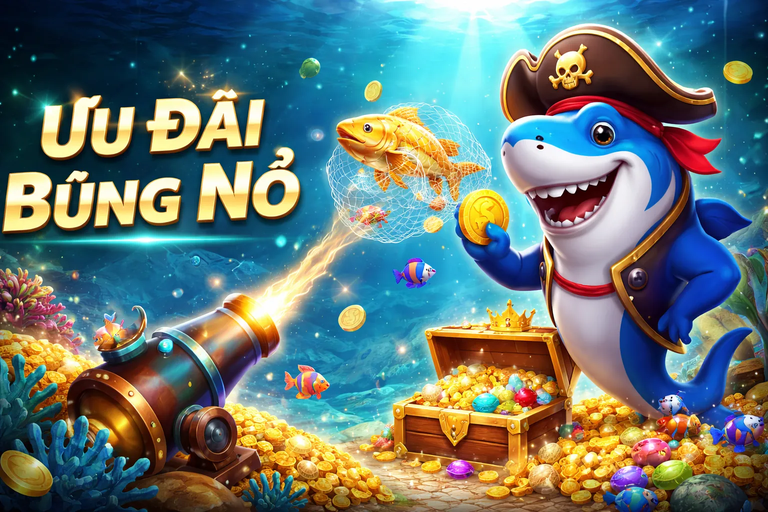 Thế giới bắn cá sống động tại momo game nổ hũ online
